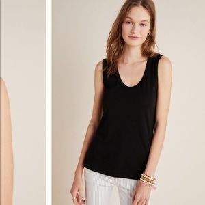 Anthropologie black tank